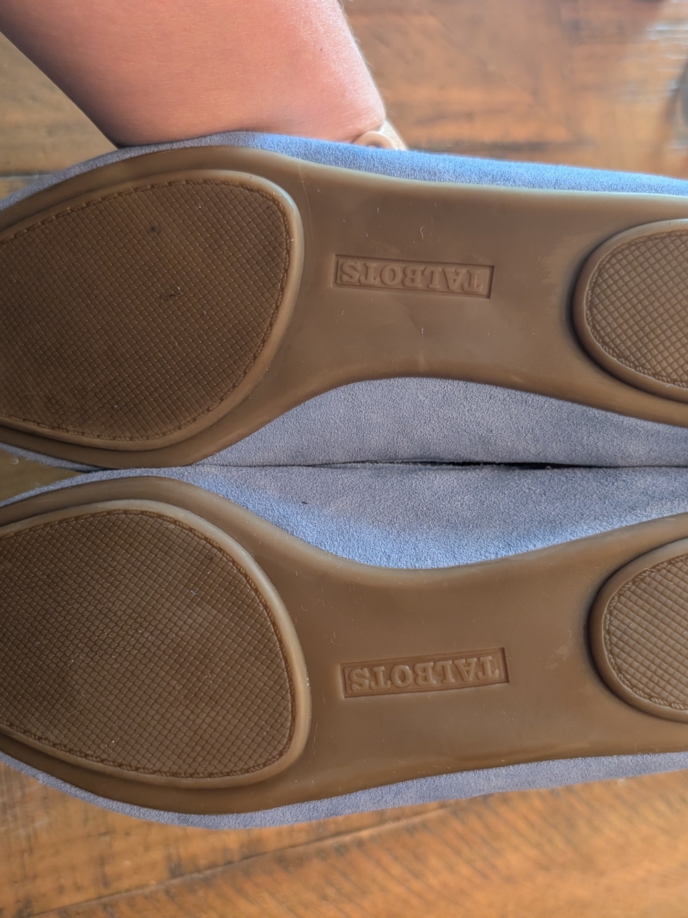 Talbots Suede Penny Loafers in Periwinkle Blue - Picture 5 of 7